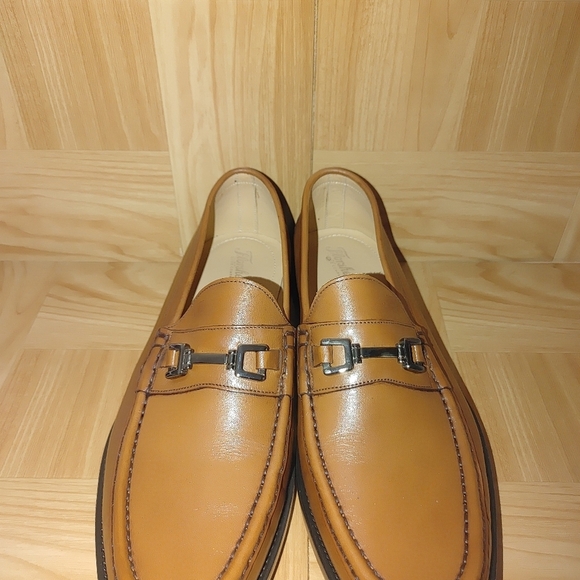 Florsheim Moc Toe Men\'s Loafers Cognac Brown Size 44 = 10/10.5 main image 5